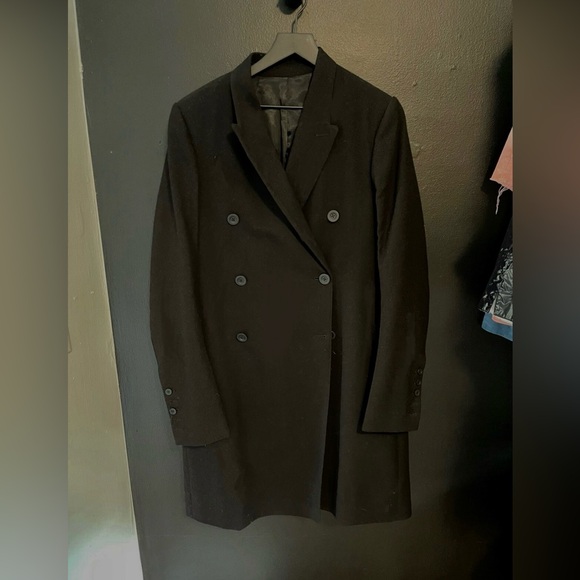 Rick Owens Wool Double Breasted Coat - Picture 3 of 8